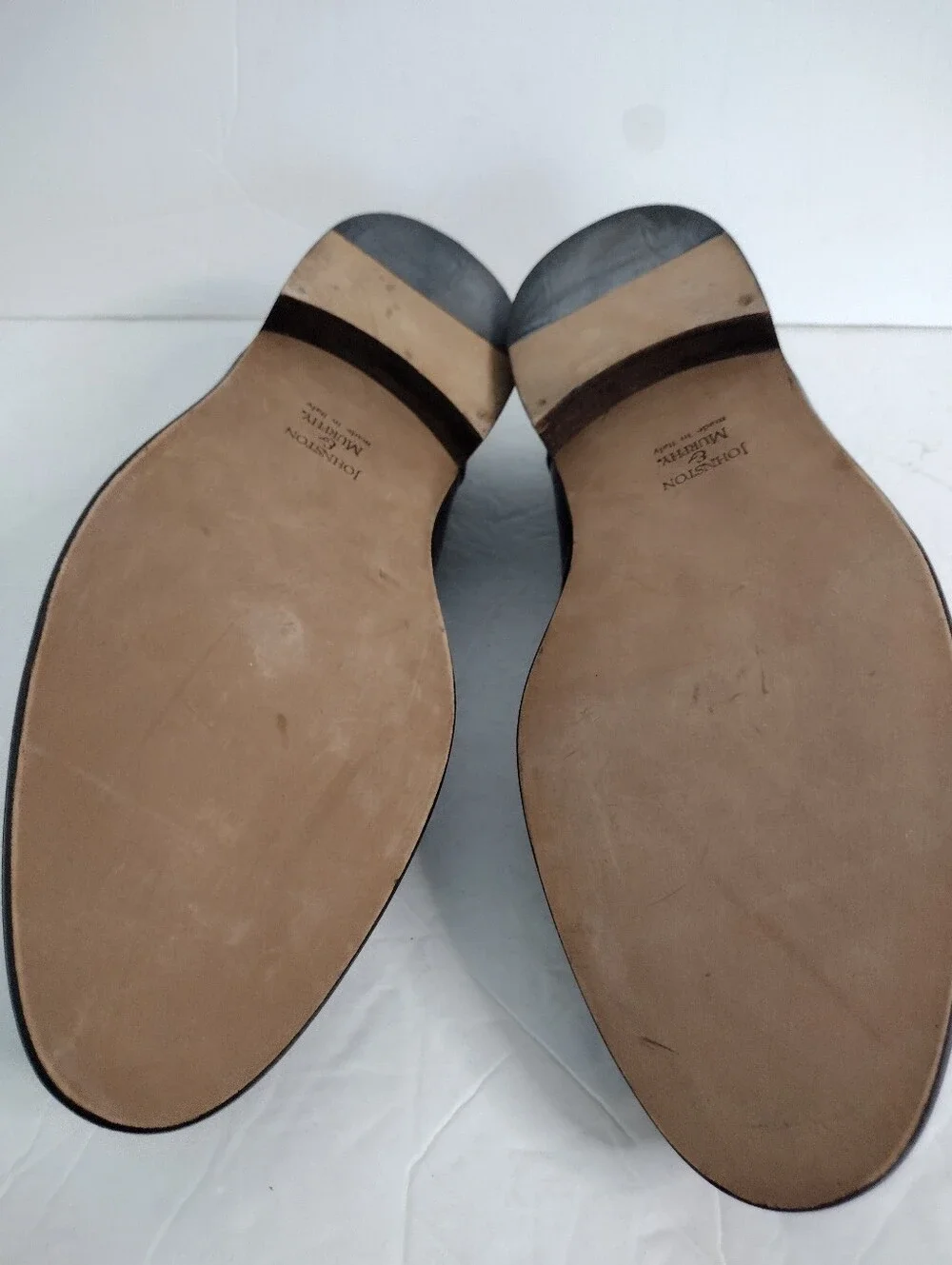 Vtg Johnston & Murphy Cellini Loafers 11.5 Brown Croc Leather Tassel Italy 3570
